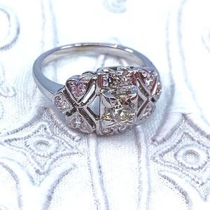 Vintage Diamond Ring 0.68cttw Old European Cut